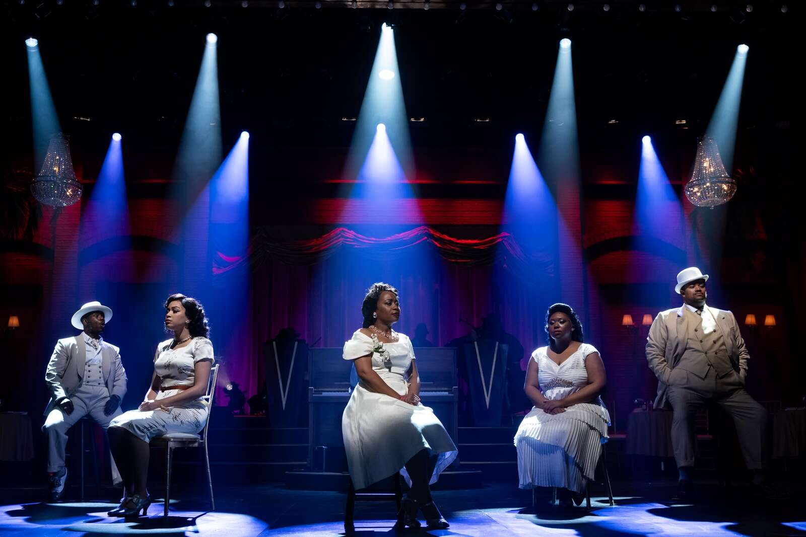 Drury Lane Theatre's joyful revival of “Ain't Misbehavin'” received seven Jeff Award nominations for best revue, best ensemble, direction, music direction, lighting and two performers.