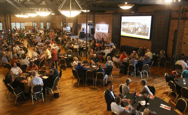 Hundreds attend the sold out Illinois Valley Sports Hall of Fame awards banquet on Thursday, June 6, 2024 at the Auditorium Ballroom in La Salle.