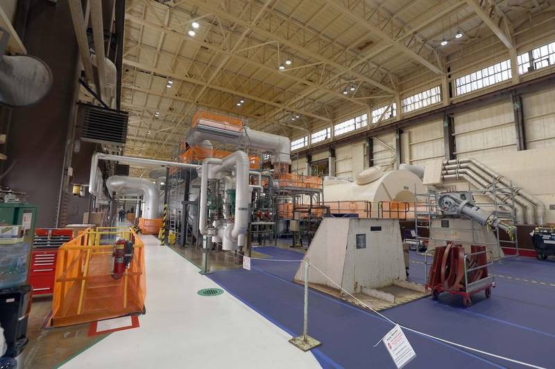 The steam turbine area of the Byron Generating Station Tuesday, Oct. 17, 2023, in Byron.