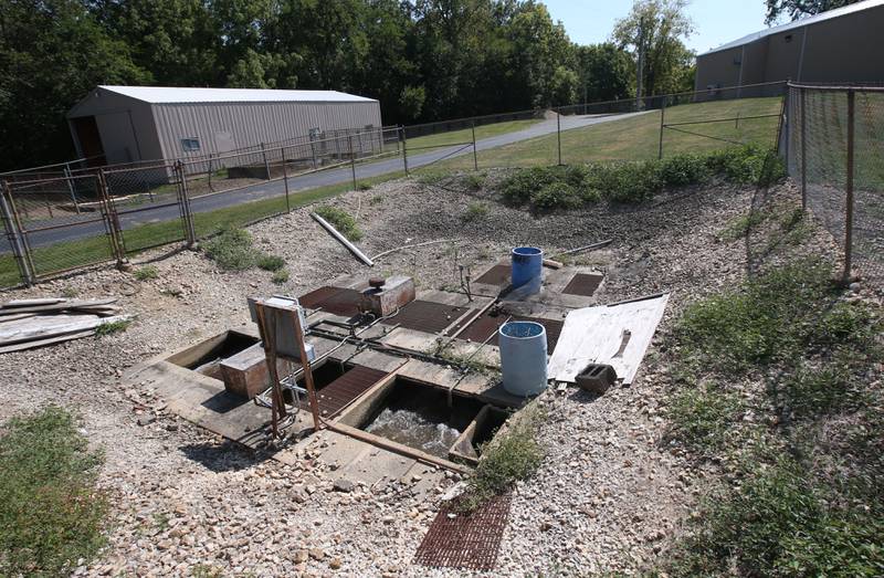 A view of the wastewater treatment plant on Thursday, Sept. 12, 2024 at the Putnam County Jr. High School in McNabb. The school does not have city water and is on it's own seperate well.