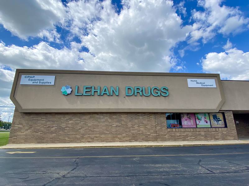 Lehan Drugs, 1407 S. Fourth St., shown on Monday, Sept. 2, 2024. The longtime multi-generational family business announced recently it will close its DeKalb pharmacy service on Sept. 11, 2024, though will continue to supply home medical equipment to clients, owner and CEO Jon Lehan said.