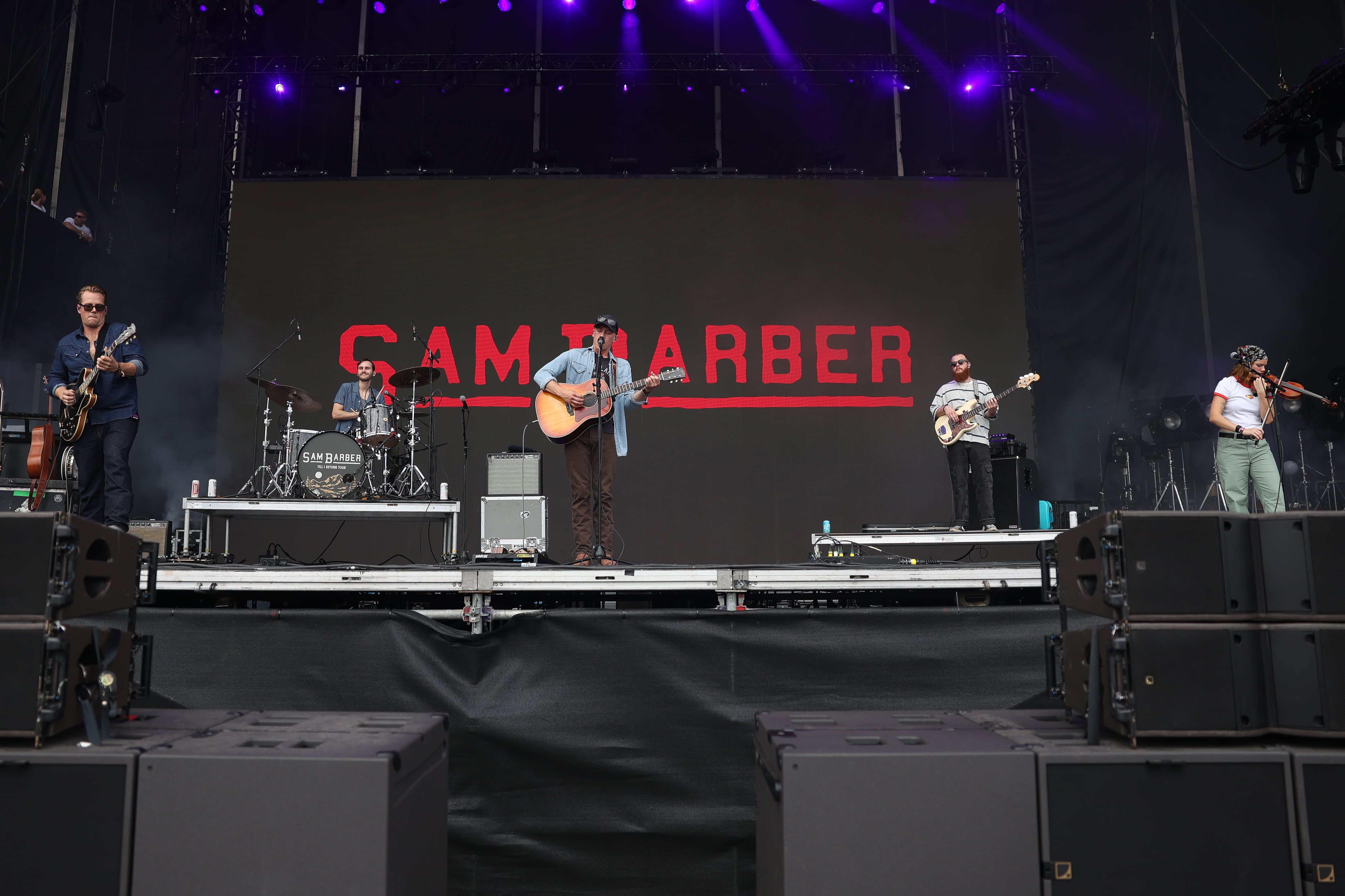 Sam Barber performs at Lollapalooza on Aug. 1, 2024 in Chicago.