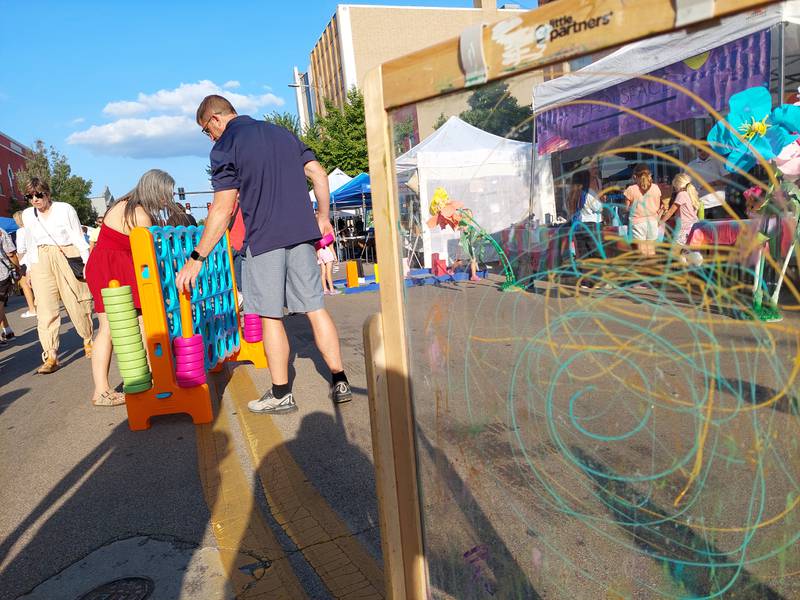 There were plenty of games and art activities for people of all ages Friday, July 19, 2024, during Ottawa's Third Friday.