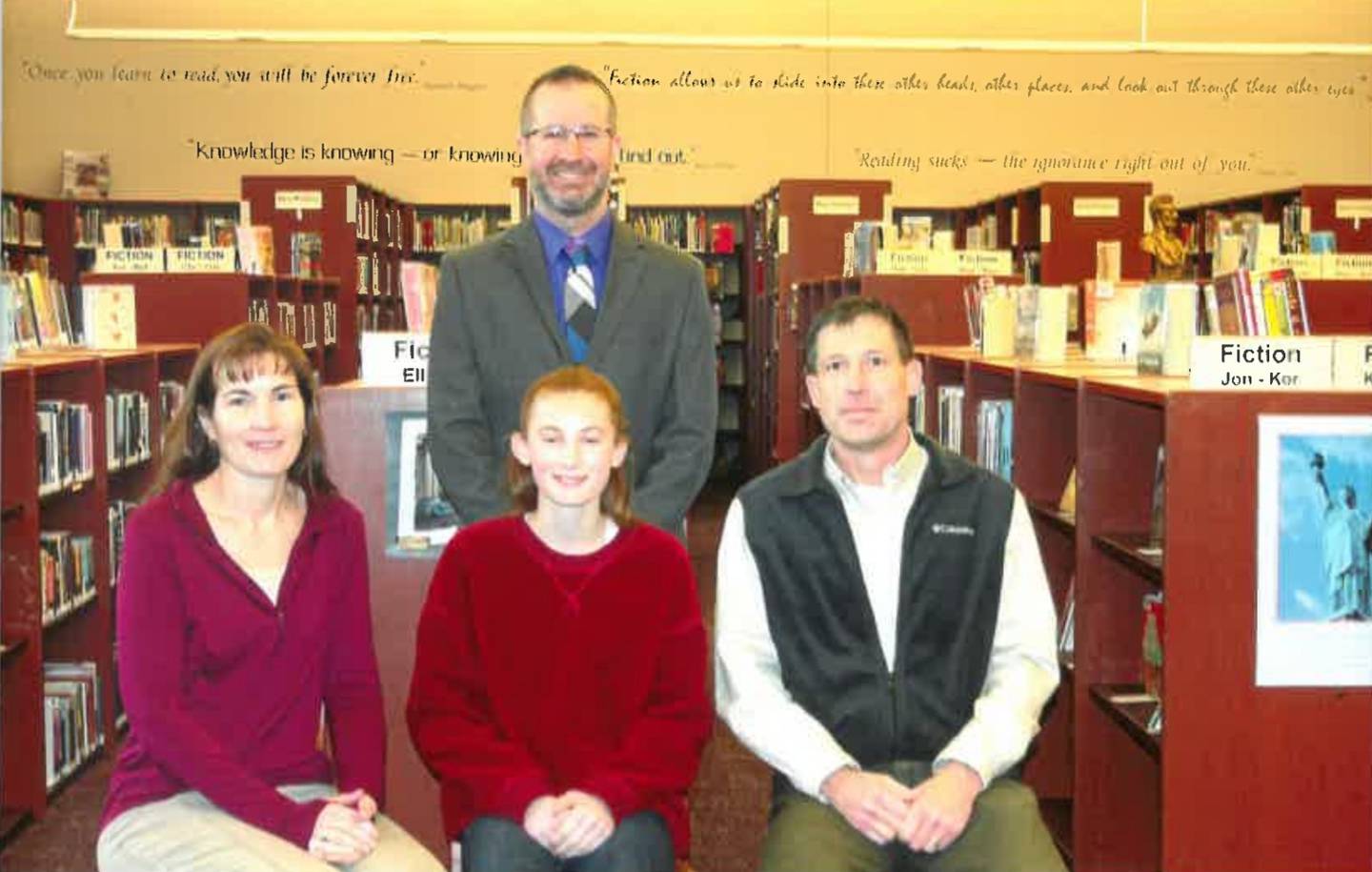 Ohio High School’s Brock Loftus and Grade School’s Jillian Anderson received recognition for the John Ourth award.