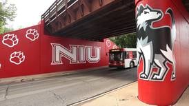 Photos: Huskie mural on Annie Glidden railroad underpass complete