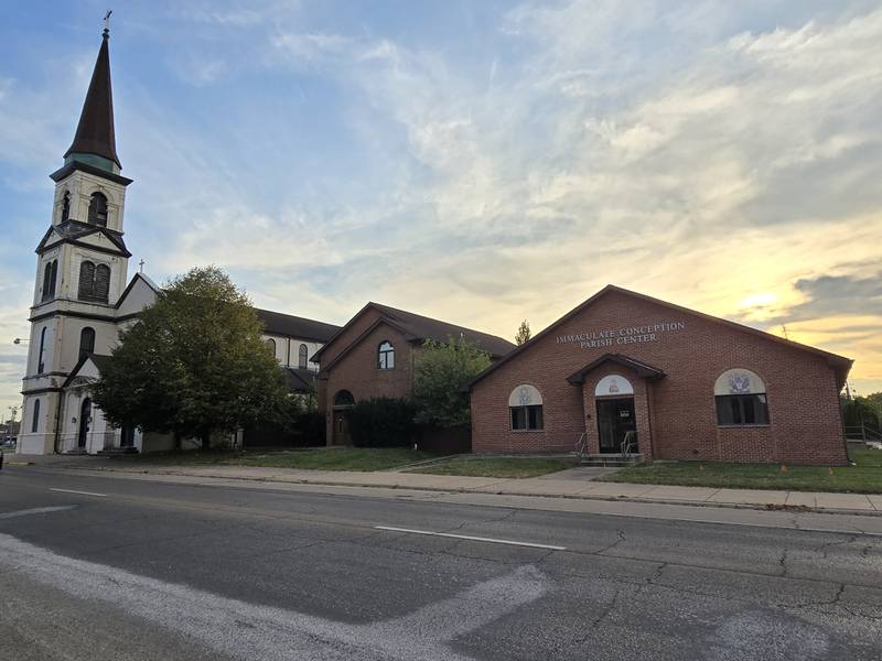 The former Immaculate Conception Catholic Church property on North Park Street in Streator was purchased by Beck's for a possible new gas station.