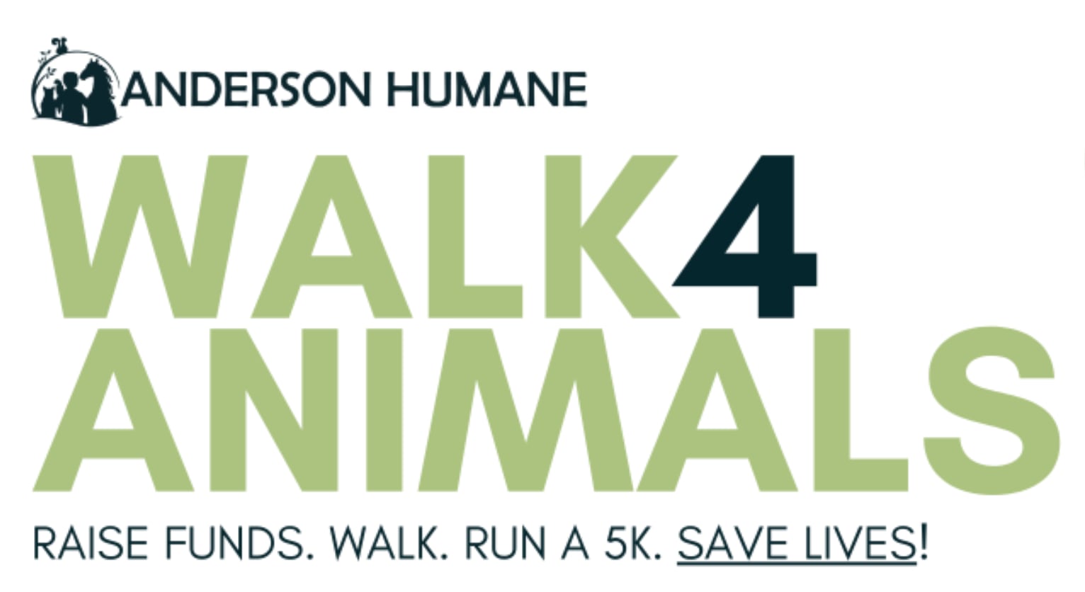 Batavia area community members can raise funds that save the lives of animals in Kane County by participating in Anderson Humane’s Walk4Animals on September 14 at the Batavia Riverwalk at 100 N. Island Avenue.