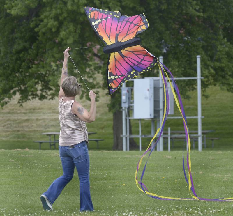 Kites of all shapes, colors and sizes were flying Saturday during Kites in Flight at Ottawa’s Riverfront Saturday.