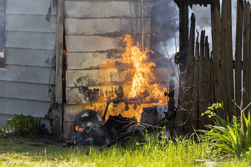 Training for Rock Falls and Sterling firefighters had just gotten underway across town Wednesday, May 1, 2024 when the fire broke out.