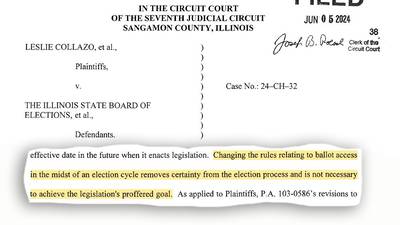 Judge blocks law that would have banned newly slated candidates from ballot