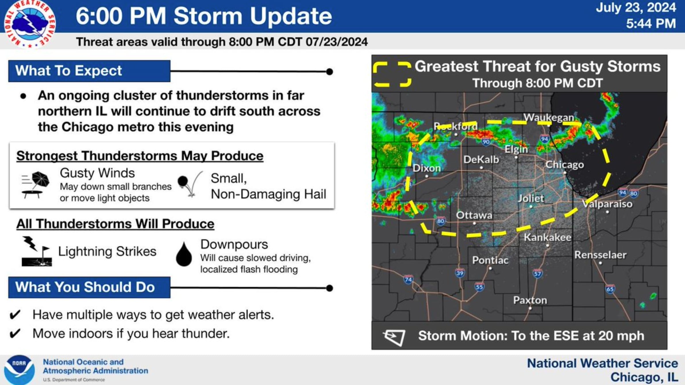 Flash flood warning issued for parts of McHenry County following evening stormy weather