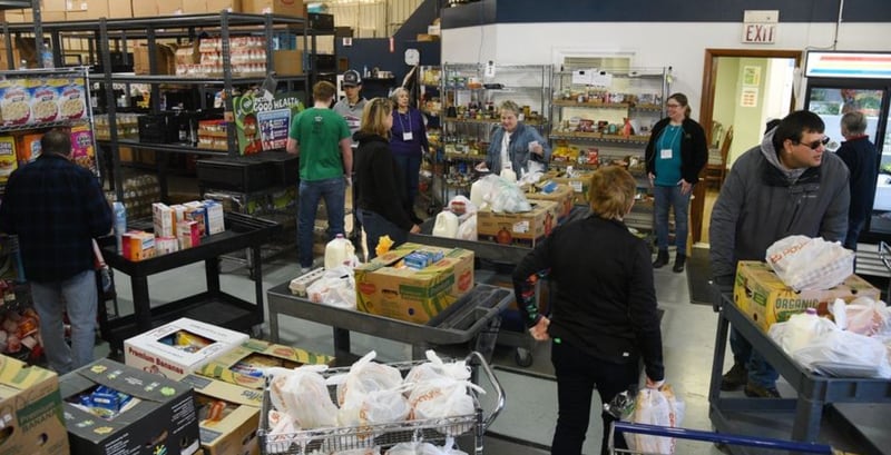 The West Suburban Community Pantry in Woodridge and 16 other nonprofits have received grants via the DuPage Community Transformation Partnership, a program established by the county board and the DuPage Foundation. Rick West | Staff Photographer, March 2020