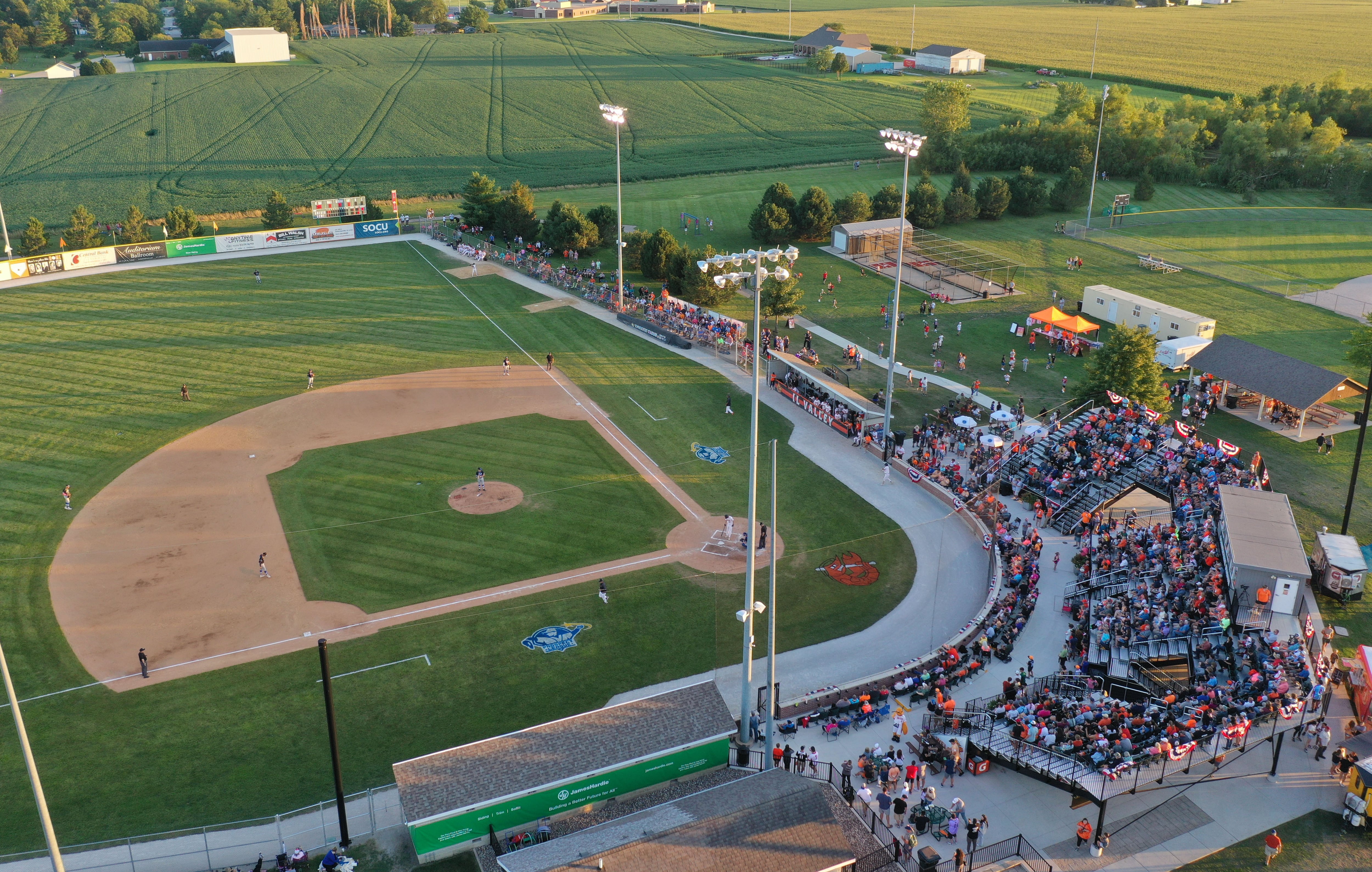 A record crowd attends the Prospect League Championship Series between the Illinois Valley Pistol Shrimp and Rex Baseball on Wednesday, Aug. 7, 2024 at Schweickert Stadium in Peru.