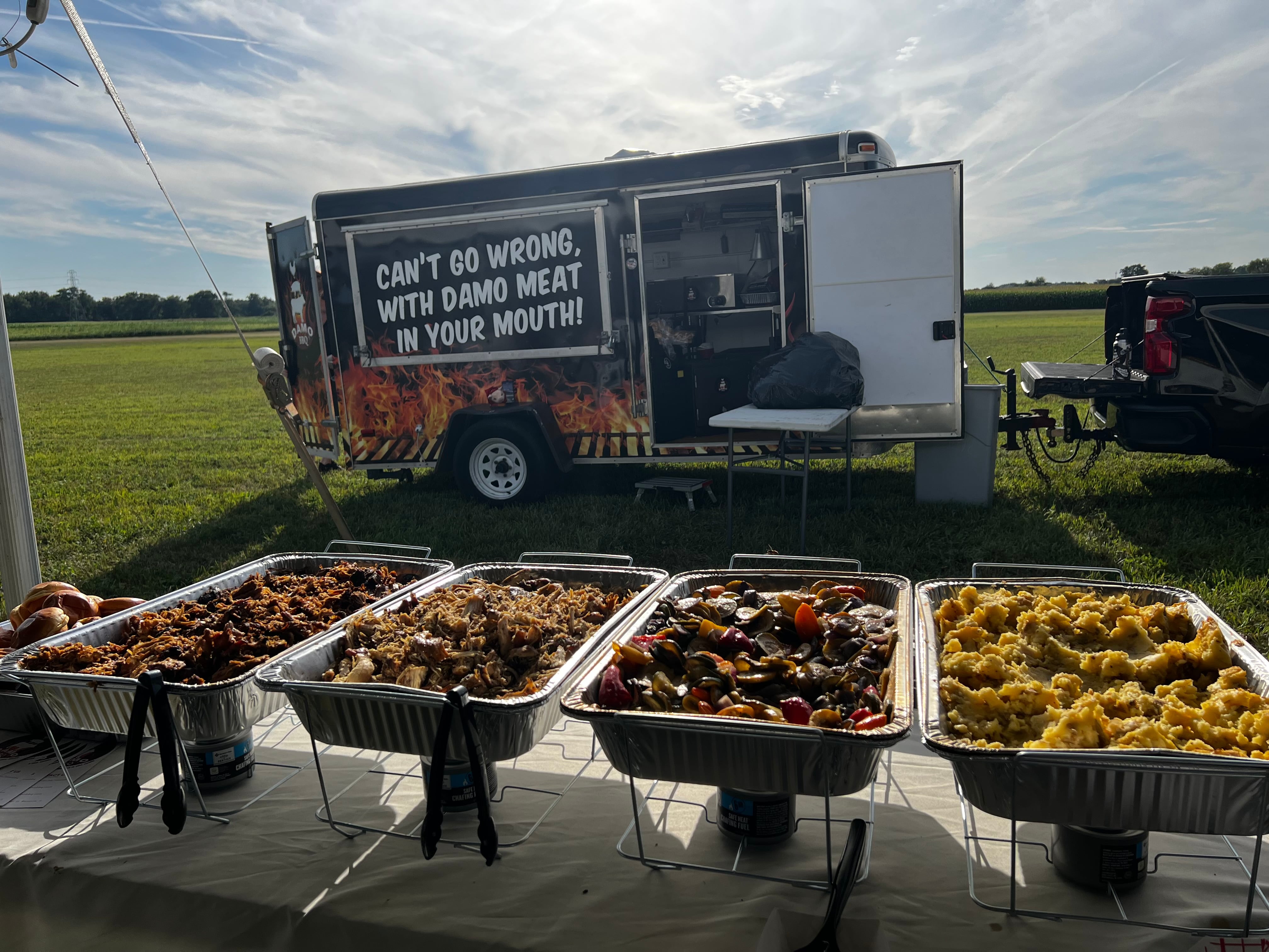 DAMO BBQ, based in Kane County, caters many events.