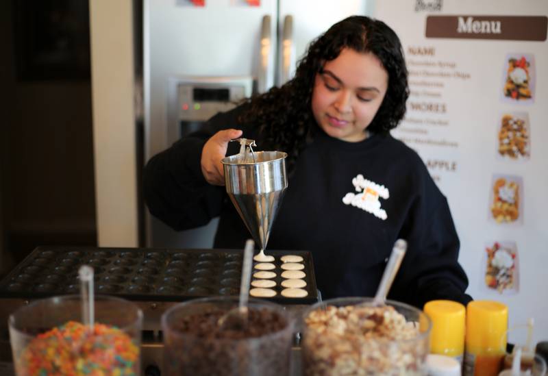 Jasmine Rico started her own catering business Sweets in Heaven Mini Pancakes and will be at local festivals this summer.