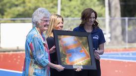 Dixon’s Larry and Louise Reed basketball courts officially open in Vaile Park