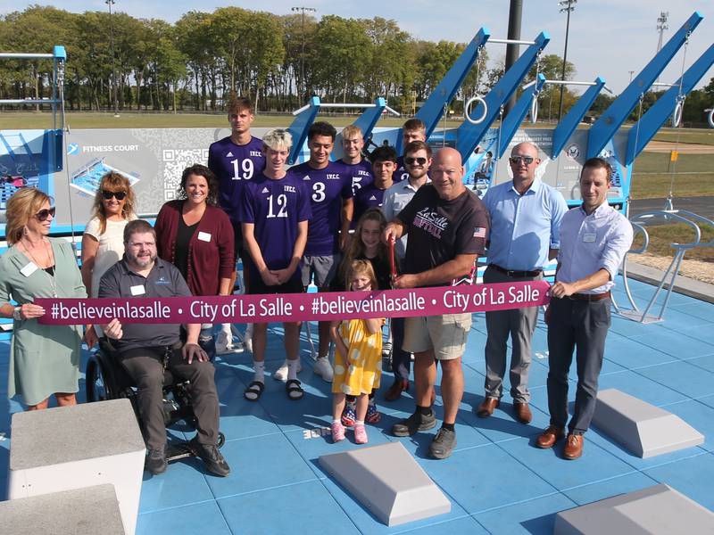 Outdoor fitness court at Rotary Park in La Salle to expand exercise opportunities