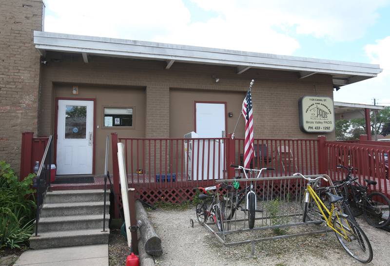 An exterior view of the Public Action to Deliver Shelter on Tuesday, May 28, 2024, in Ottawa.