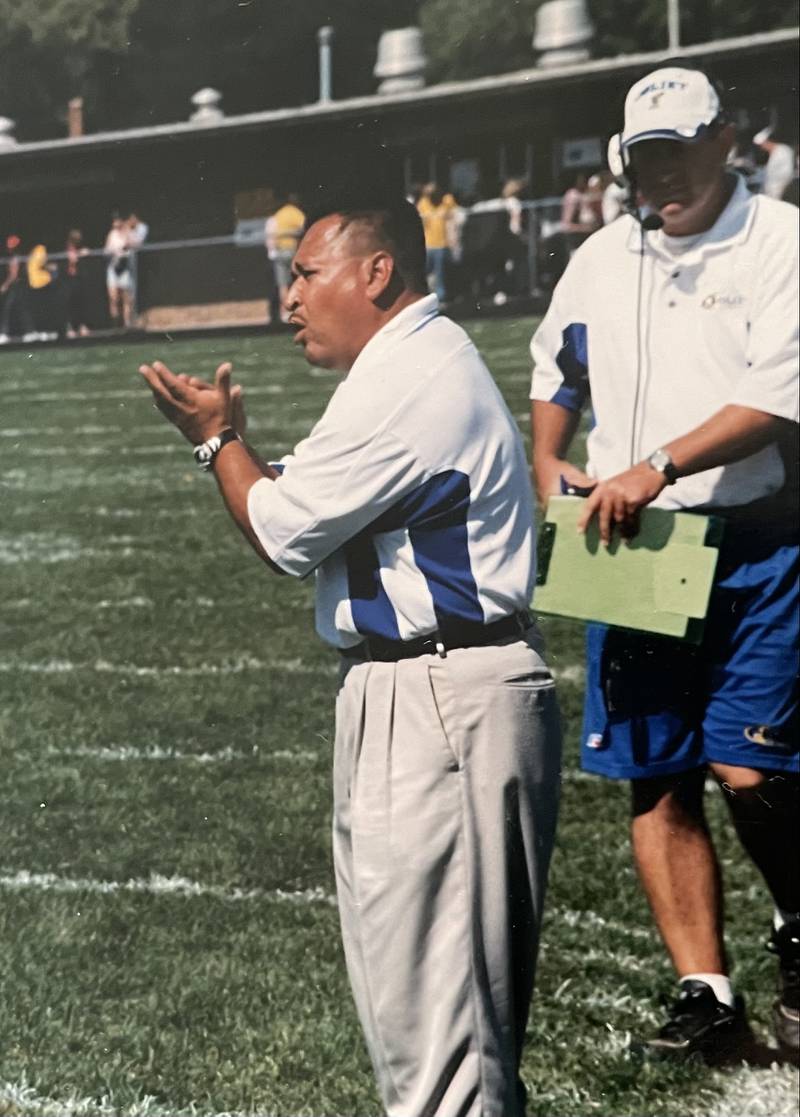 Joliet Central assistant coach Antonio Juarez