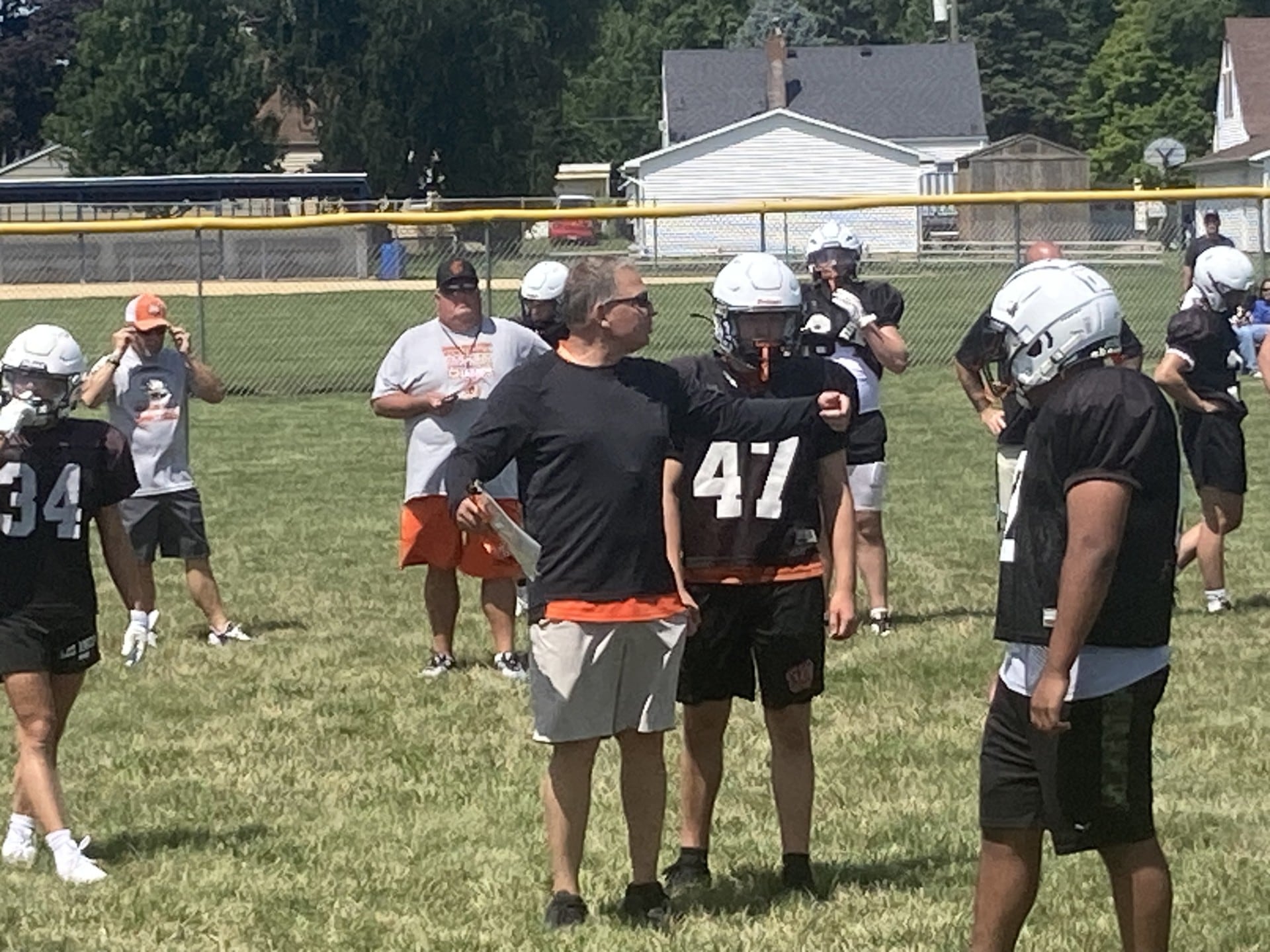 Princeton alumn Todd Stevens, head coach at Washington, made a homecoming for the controlled practice/scrimmage at Little Siberia Field on Thursday, July 18.