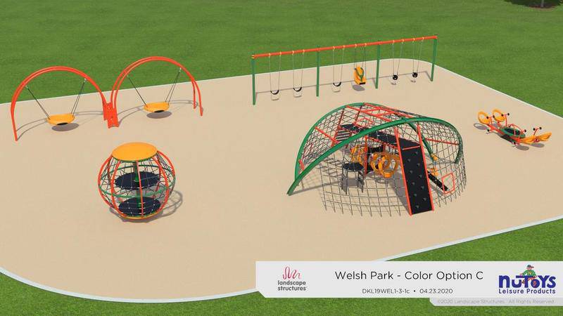 Construction began on Welsh Park renovation, which is slated for completion sometime this fall.