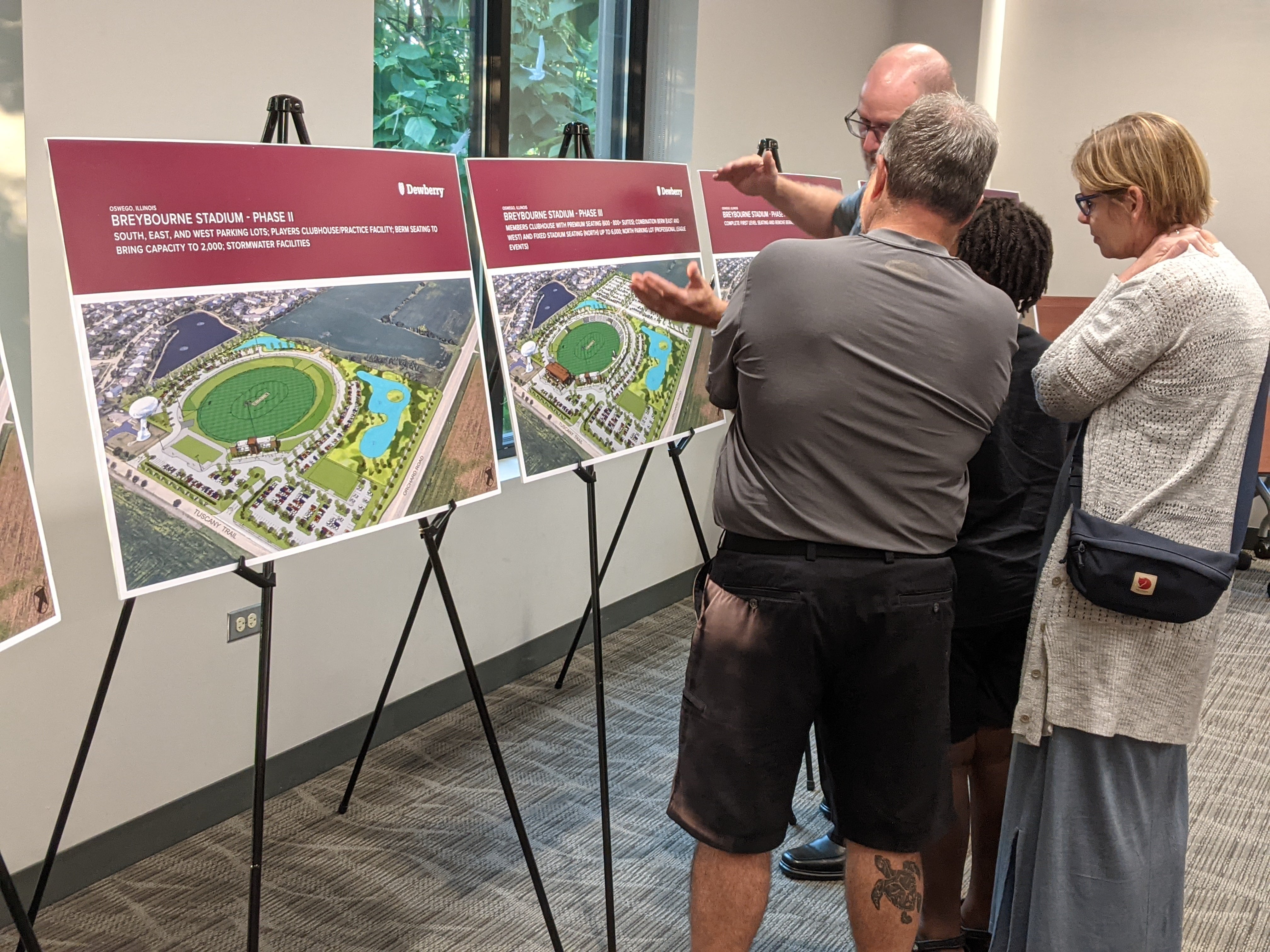 Oswego residents attended an informational meeting Aug. 24 at the Oswego Public Library to find out more about a proposal to build a 25,000 seat outdoor cricket stadium at the northwest corner of Orchard Road and Tuscany Trail in Oswego.