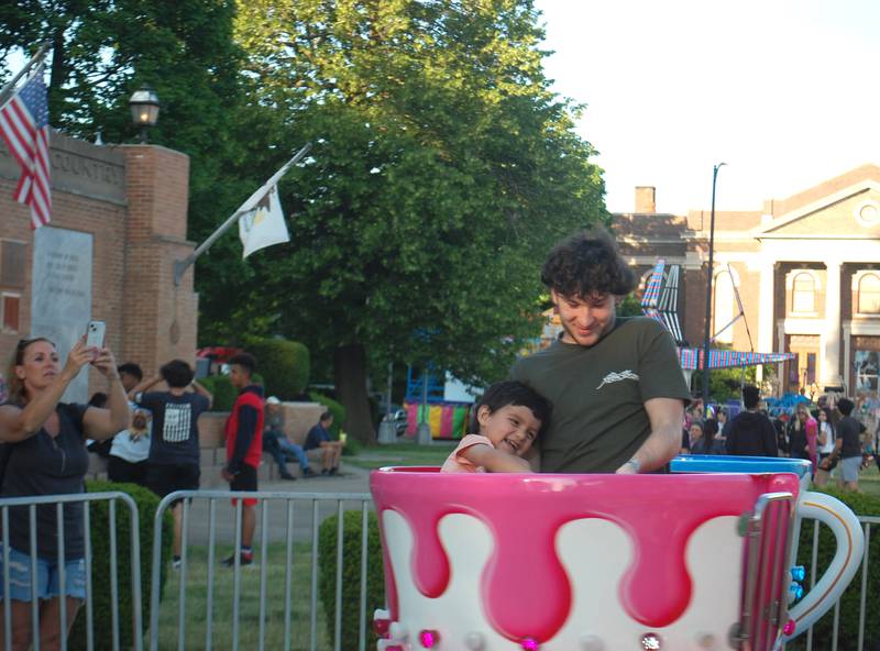 The teacup ride was a popular family activity Friday, May 26, 2023 at Park Fest in downtown Streator.