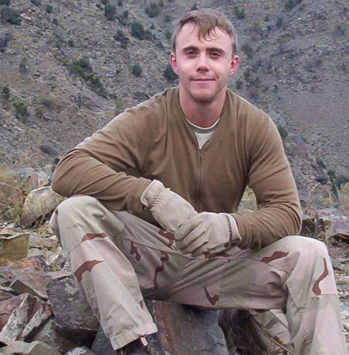 Army Staff Sgt. Robert J. Miller enjoys some downtime while deployed in Afghanistan. Miller was killed on Jan. 25, 2008, while saving the lives of other coalition forces during battle.