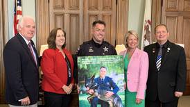 Rep. Weber, Illinois House honor Dax, Deputy Forlenza