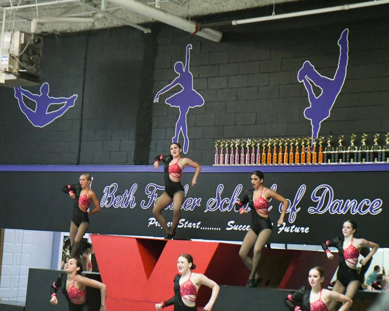 Dancers of the Beth Fowler School of Dance preform during the 40 year anniversary open house held on Saturday June 15, 2024, in St. Charles.