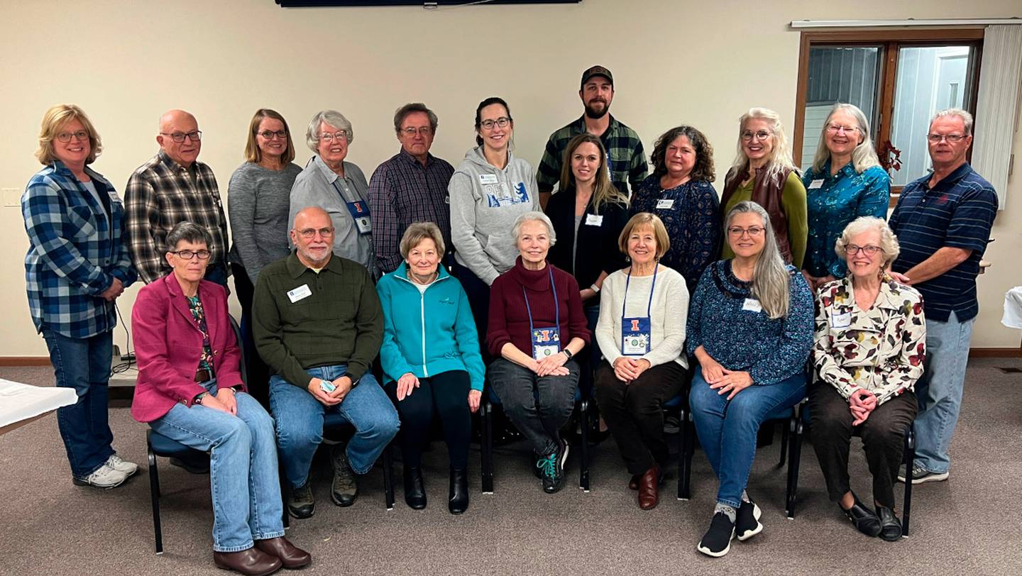 About 20 Master Gardener volunteers gathered for the year-end celebration. The Kendall County volunteer group completed more than 1,000 hours of service, 173 hours of continuing education, and more than 100 help desk requests for 2023.