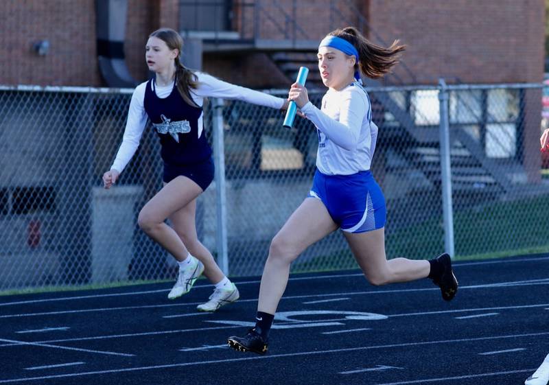 Princeton's Georgie Fulton runs in Thursday's Howard-Monier Girls Invitational at Princeton.