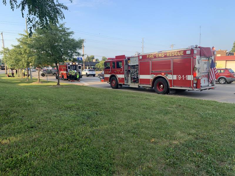 A man was injured during a crash on Columbus St. in Ottawa around 6:30 p.m. on Monday evening.