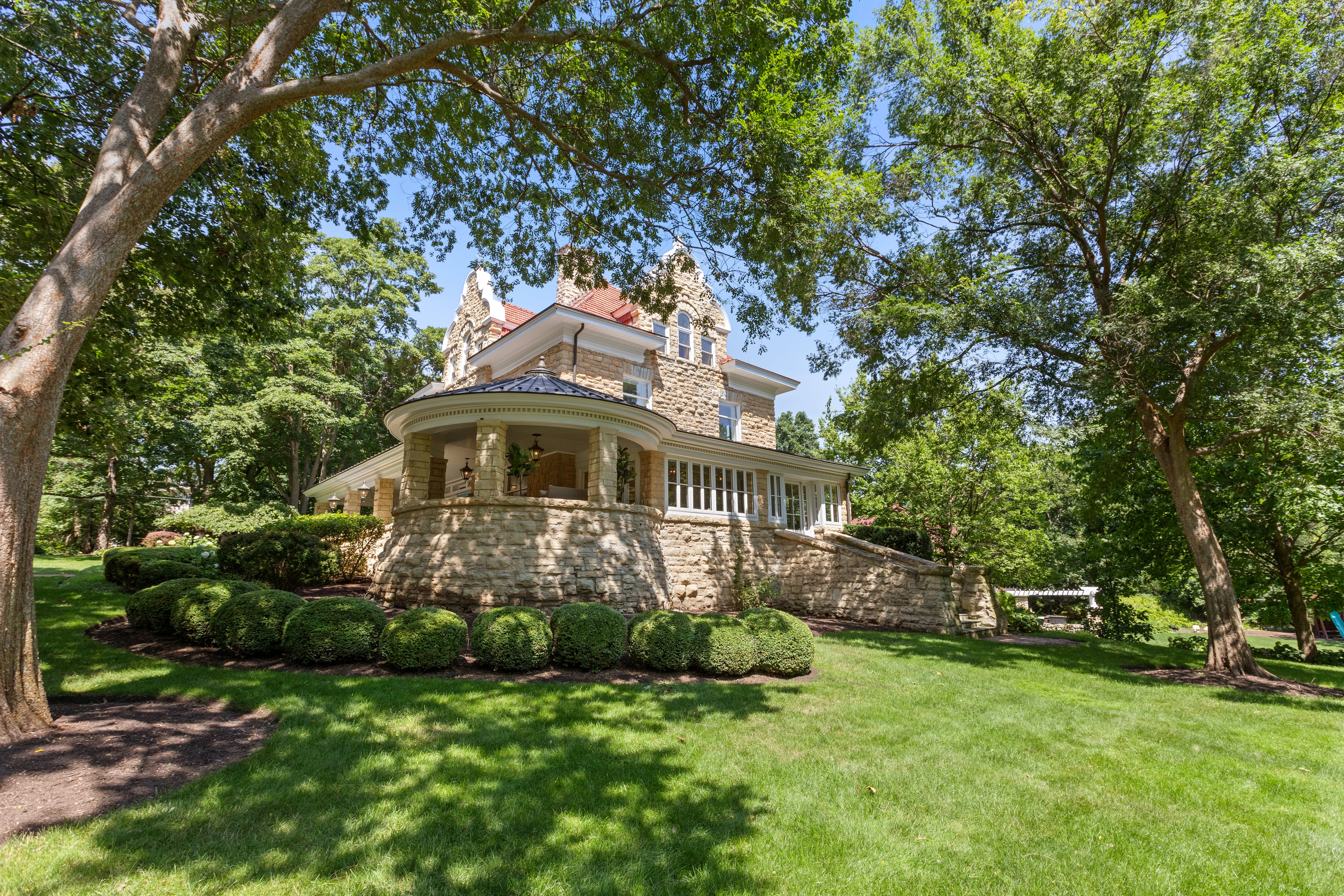 The historic 1899 mansion at 316 Elizabeth Place, Geneva, was listed for $2.3 million. At 9,666 square feet, it has five bedrooms, is on 1.6 acres and is listed on the National Register of Historic Places.