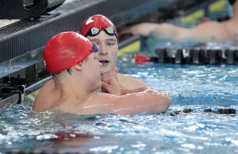 IHSA Boys State Championships at FMC Natatorium in Westmont on Saturday, Feb. 25, 2023.