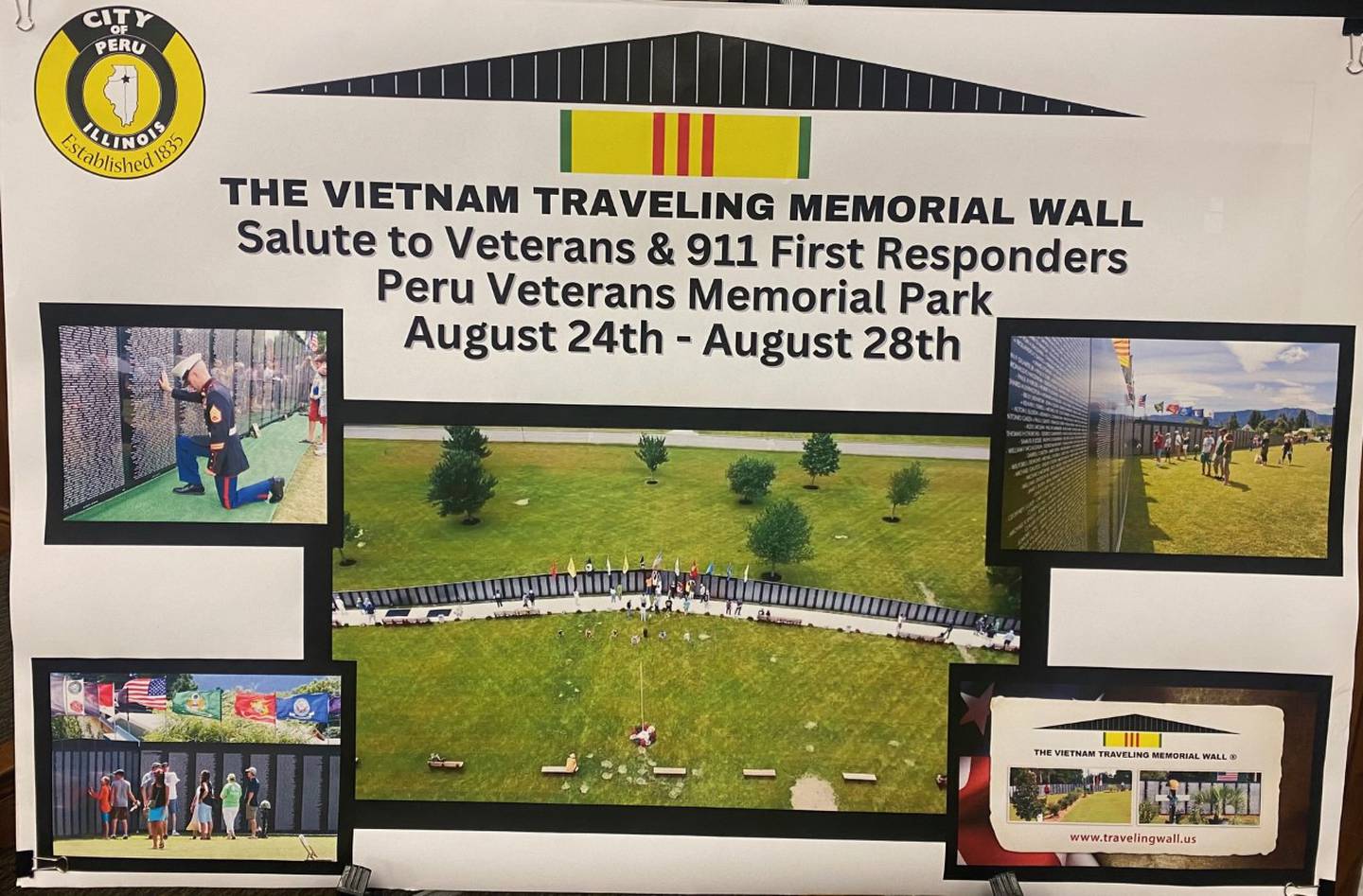 A traveling memorial honoring the sacrifices made during the Vietnam War will be coming to Peru this summer.