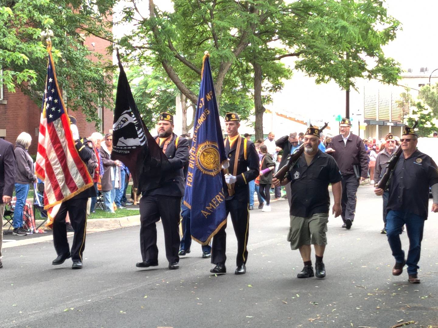 American Legion Fox River – Geneva Post 75 - Memorial Day Parade 2024, color guard