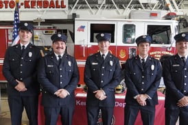 Bristol-Kendall Fire Protection District swears-in five new firefighters