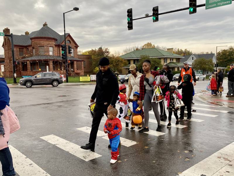 Costume-clad families took downtown DeKalb by storm Thursday, Oct. 26, 2023 for the 26th annual Spooktacular trick-or-treating event hosted by the DeKalb Chamber of Commerce.