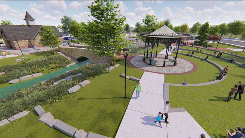 Artist rendering of the new park planned in Antioch.