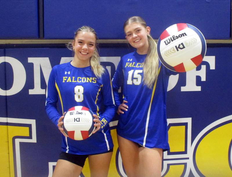 Wheaton North senior middle Olivia Zamis and junior setter Aurora Zingales, a foreign exchange student from Italy, are big reasons why the Falcons are eyeing their second 20-win season in three years.