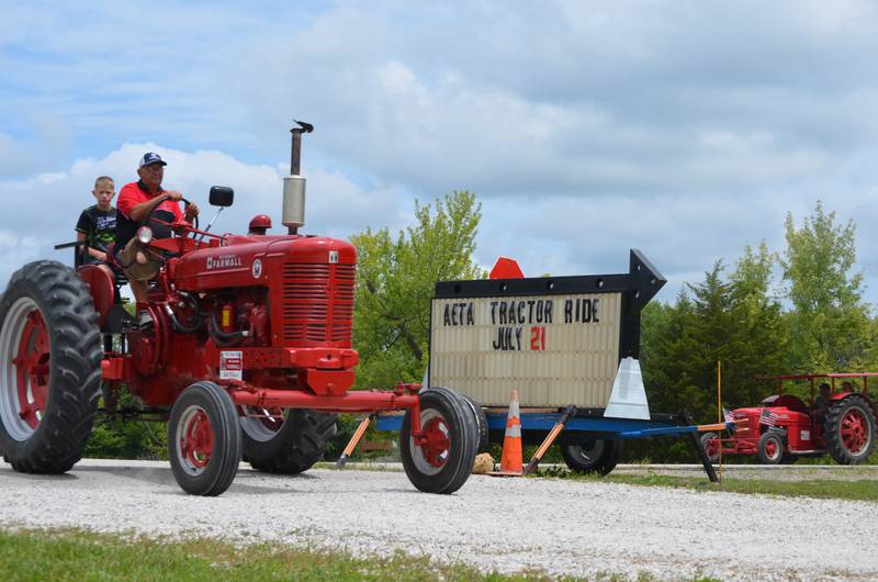 The Antique Engine and Tractor Association held its annual Tractor Ride on Friday.