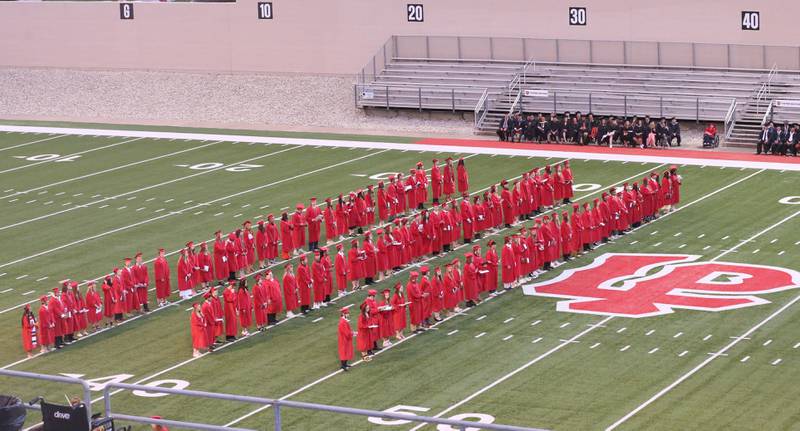 La Salle-Peru Township High School class of 2024 students receive their diplomas for the 126th annual commencement graduation ceremony on Thursday, May 16, 2024 in Howard Fellows Stadium.