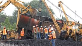 Photos: Train derails in Somonauk spilling coal, blocking intersections