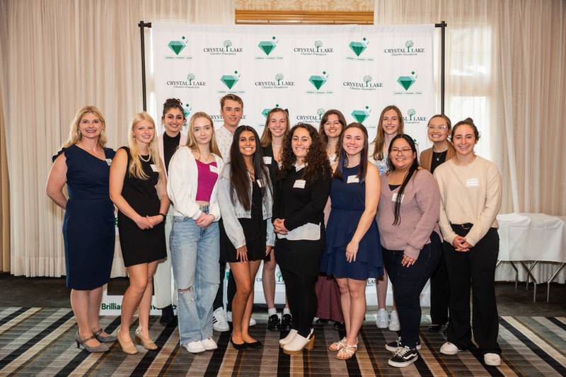 The Crystal Lake Chamber of Commerce Foundation received 62 applications for the 14 scholarships; all of which were awarded Thursday, April 20, 2023 at Boulder Ridge Country Club.