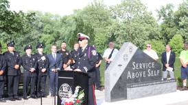 Montgomery dedicates monuments to veterans, first responders and essential workers
