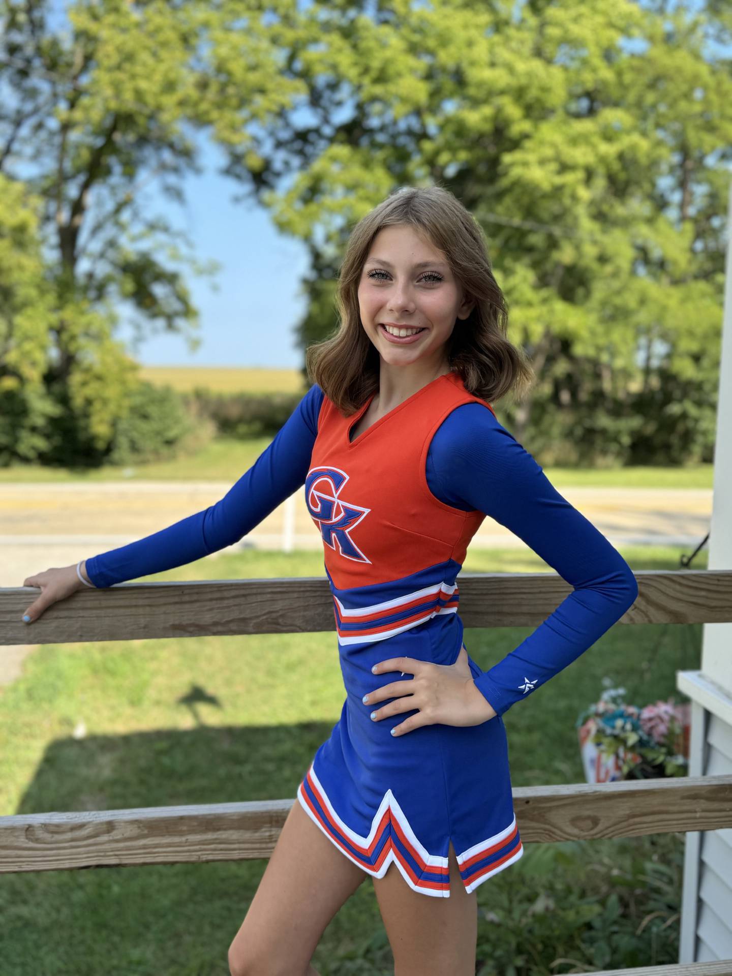 Kalista Breda was diagnosed with brain cancer as an eighth grader, and nearly a year later she's still taking part in her favorite sport as a cheerleader for Genoa-Kingston High School.