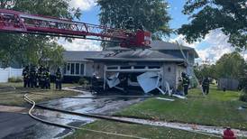 Garage damaged in Plainfield house fire