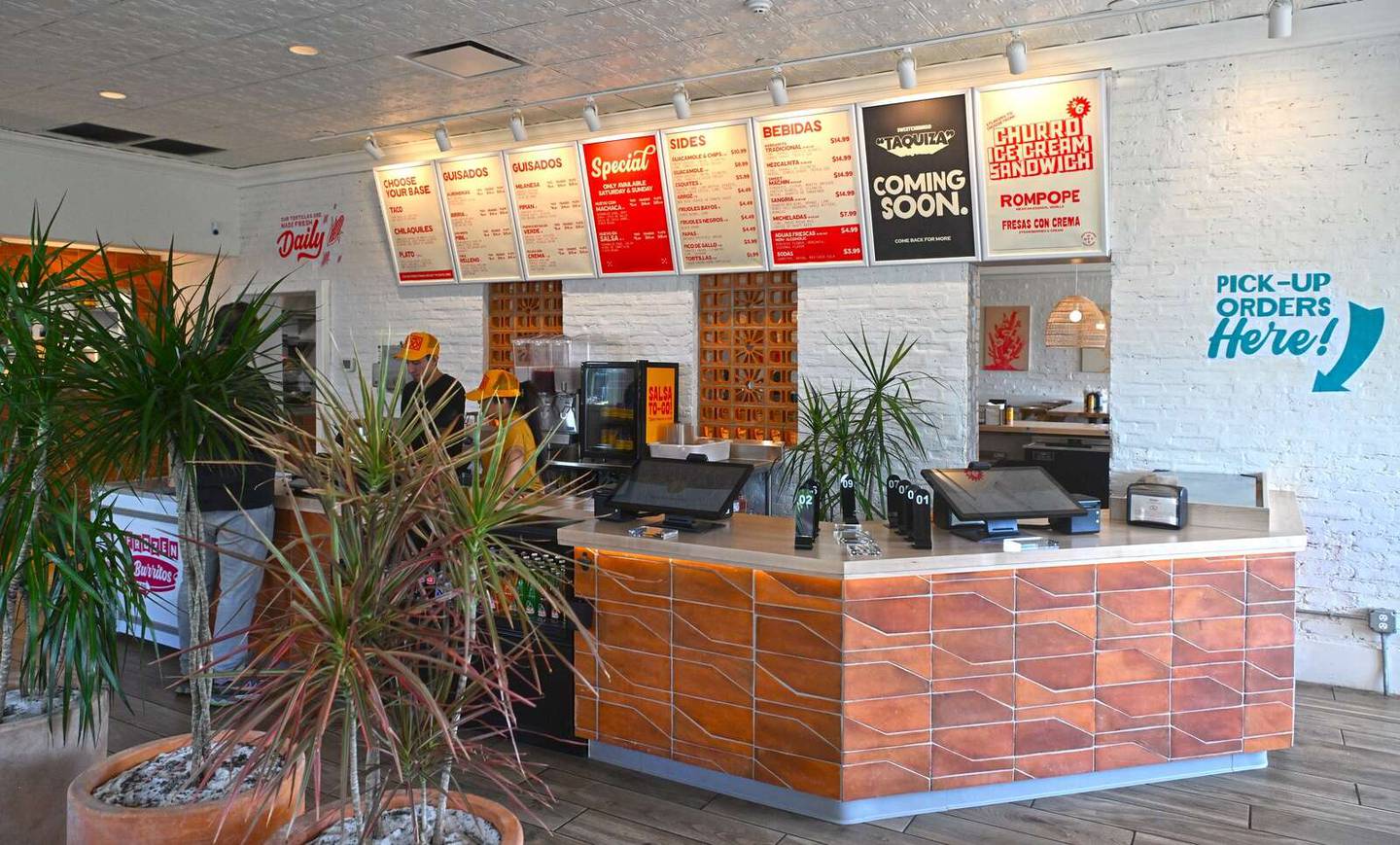 Sweetchilango in Wheaton is a fast-casual concept featuring fresh ingredients. You can order from kiosks, a person or from your phone at the table.