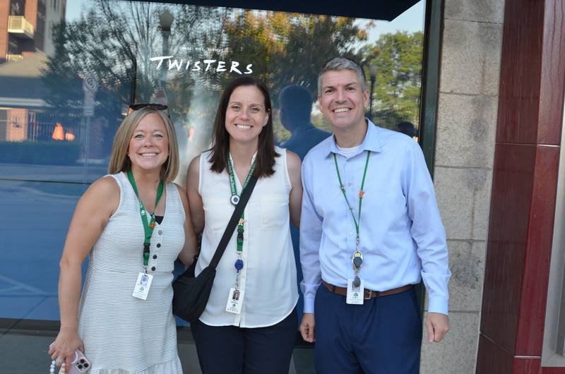 Herrick Middle School assistant principals (from left) Beth McDonald and Kelly Novotny join principa Steve Perkins. McDonald and Perkins are in their first year as members of the school's leadership team while Novotny took on her position last year.